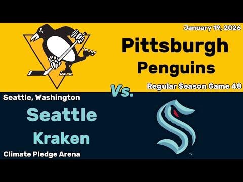 Pittsburgh Penguins vs Seattle Kraken | January 19, 2026 | All Goals
