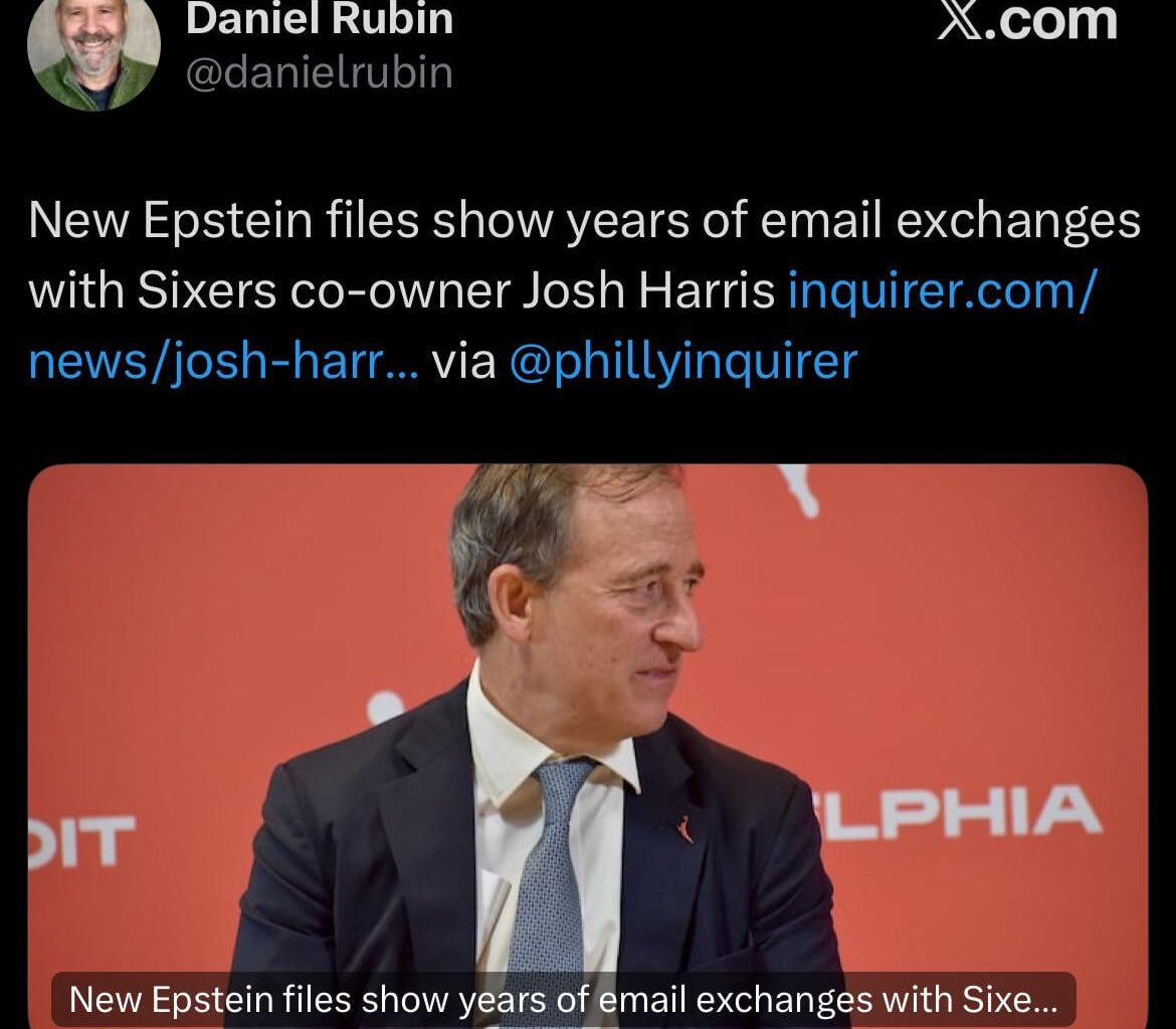 BREAKING: New emails of convicted sex offender Jeffrey Epstein today reveal years-long email communication with Commanders owner Josh Harris