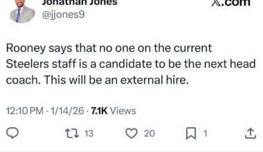 Art Rooney II confirms that next head coach will be an external hire