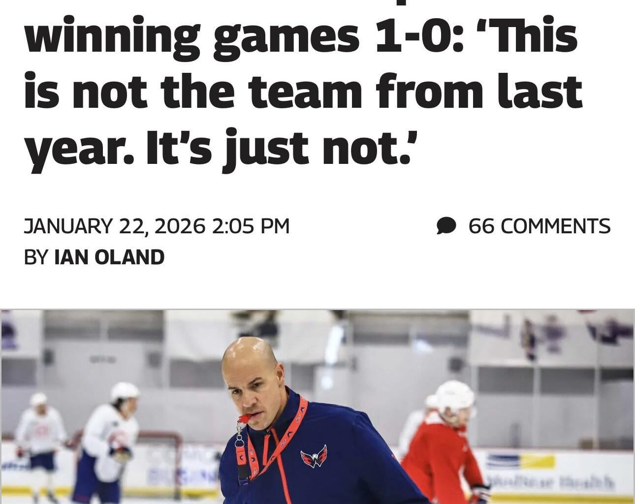 I know Coach is beyond frustrated