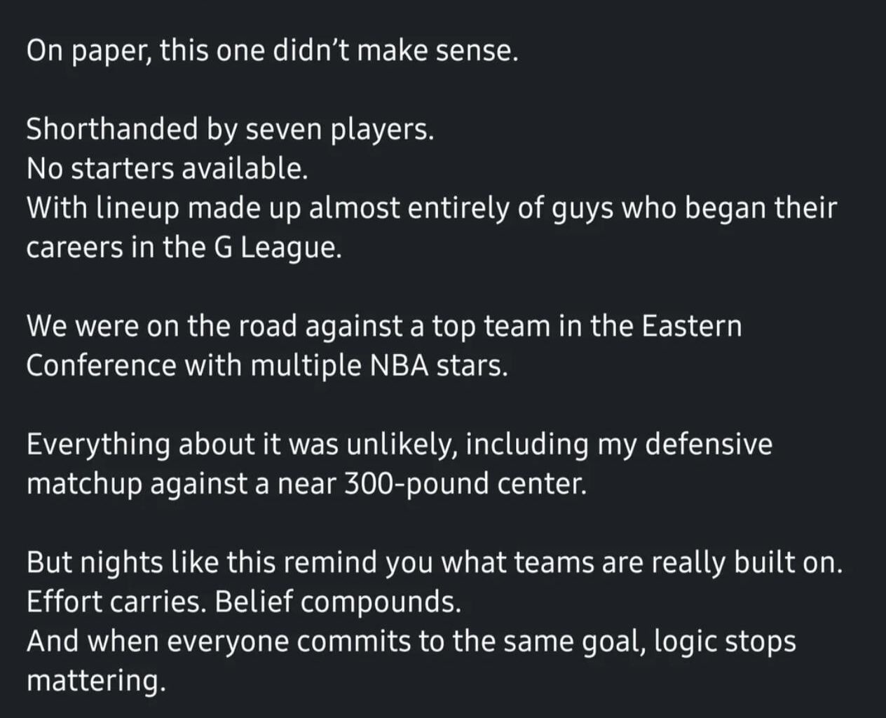 An actual NBA player doing this is crazy