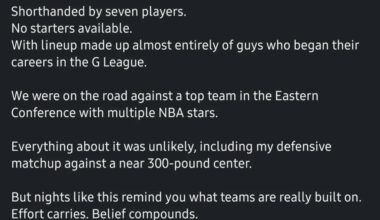 An actual NBA player doing this is crazy