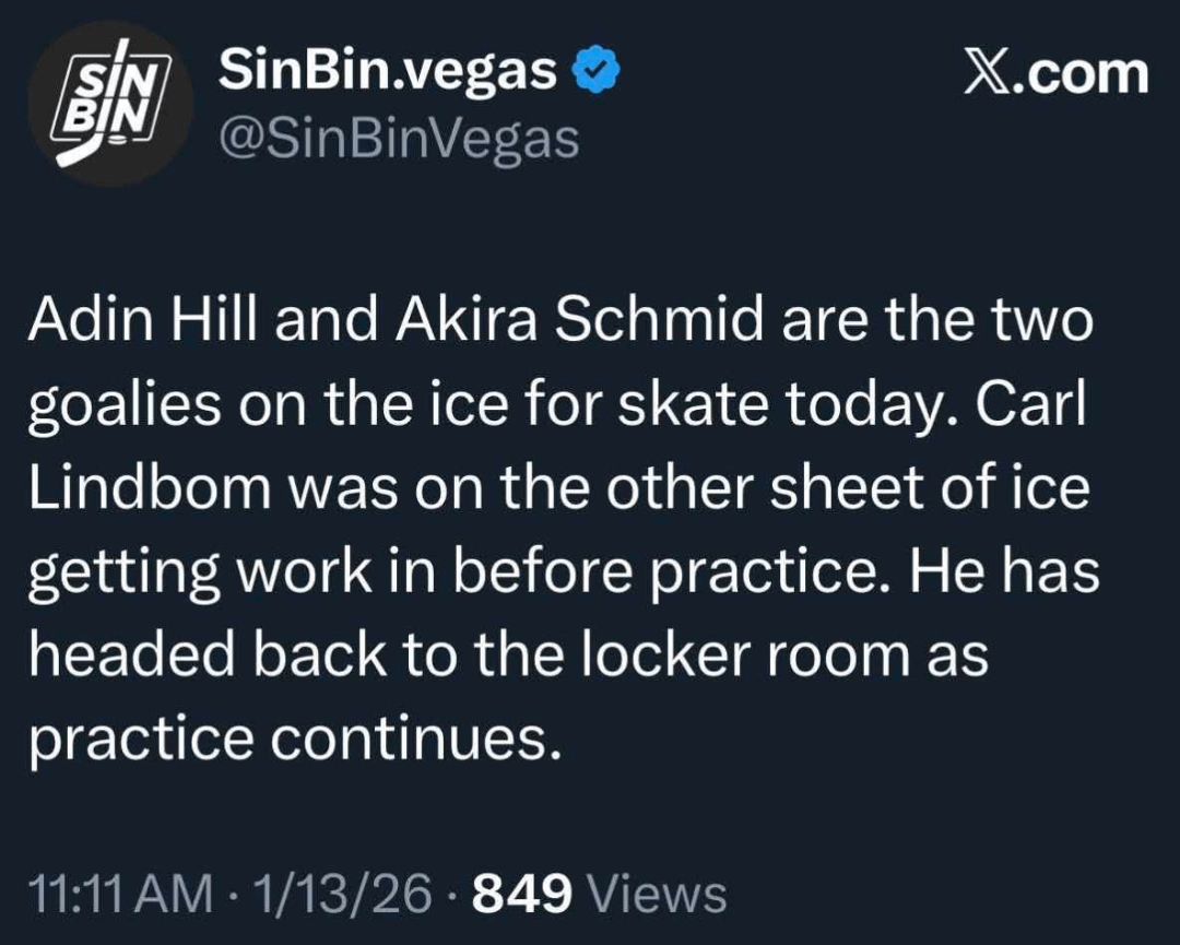 Goaltending Update (of sorts)