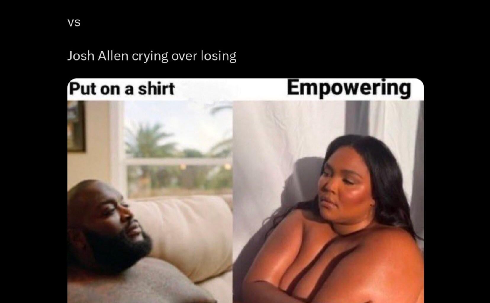 [Ravens Realest 🐦‍⬛] Caleb Williams crying over losing vs Josh Allen crying over losing