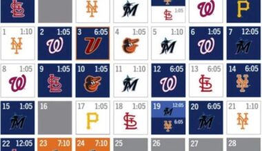 Spring Training schedule