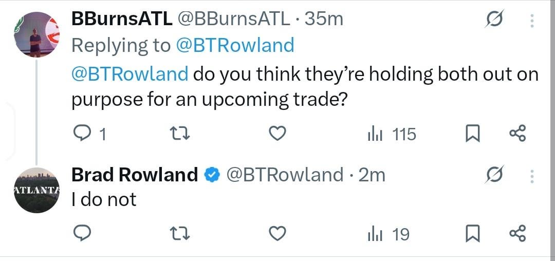 Brad on Zacch and KP being out