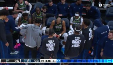 Wolves wearing shirts that say "The Time Is Always Right To Do What Is Right" on the back