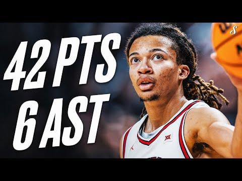Losing sucks but I think as long as we get a top 5 pick in this draft, we are in a great position.  Check out this dude.  Projected to go 5th; last year would've been the best PG in the draft.  This kid is no joke.  Kingston Flemings Explodes for 42 PTS at No. 12 Texas Tech
