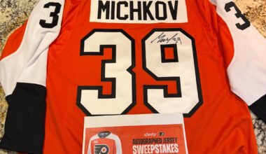 Flyers autograph jersey sweepstakes