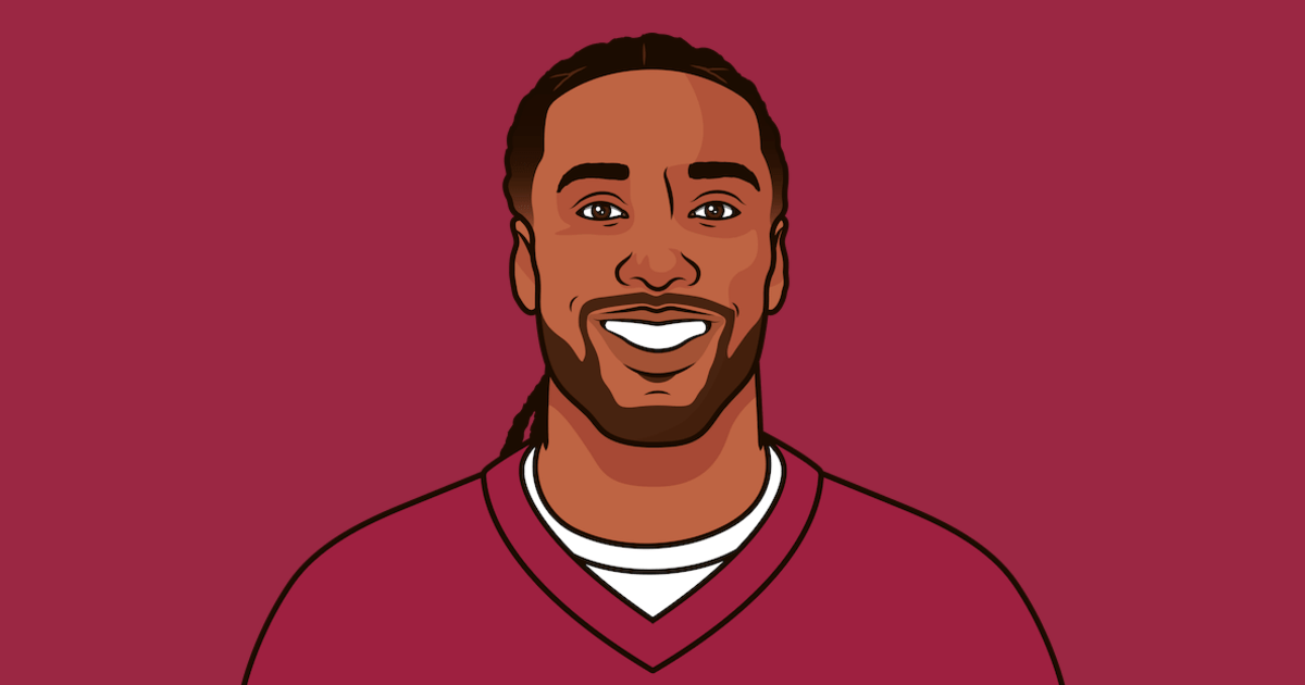 Through the first seven years of his career Marques Colston had 58 receiving TDs. This tied Randy Moss and Antonio Gates over this span, and trailed only Larry Fitzgerald at 59.