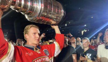 Lundy Scores Tonight. The cats are now 13-1-1 when he puts it in the net