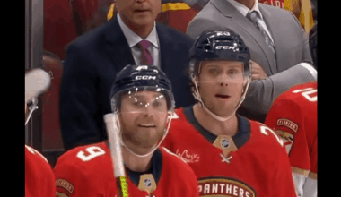 POV: you're a coach trying not to smile about the goalie fight because the team is losing the game