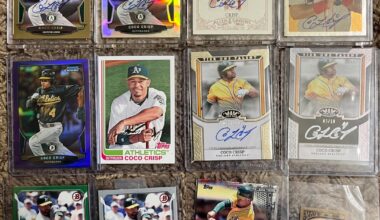 A’s card collection (Coco Crisp fan)