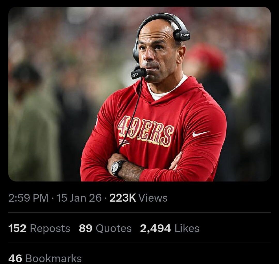 49ers defensive coordinator Robert Saleh is scheduled to interview late tonight for the Arizona Cardinals head coaching job.