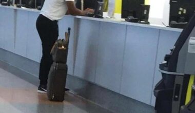 John Harbaugh just arrived at Newark Airport