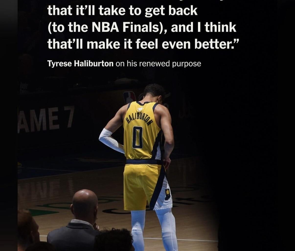 Don't worry, Tyrese. We're halfway to next season! The team will be ready to make another run once you get back.