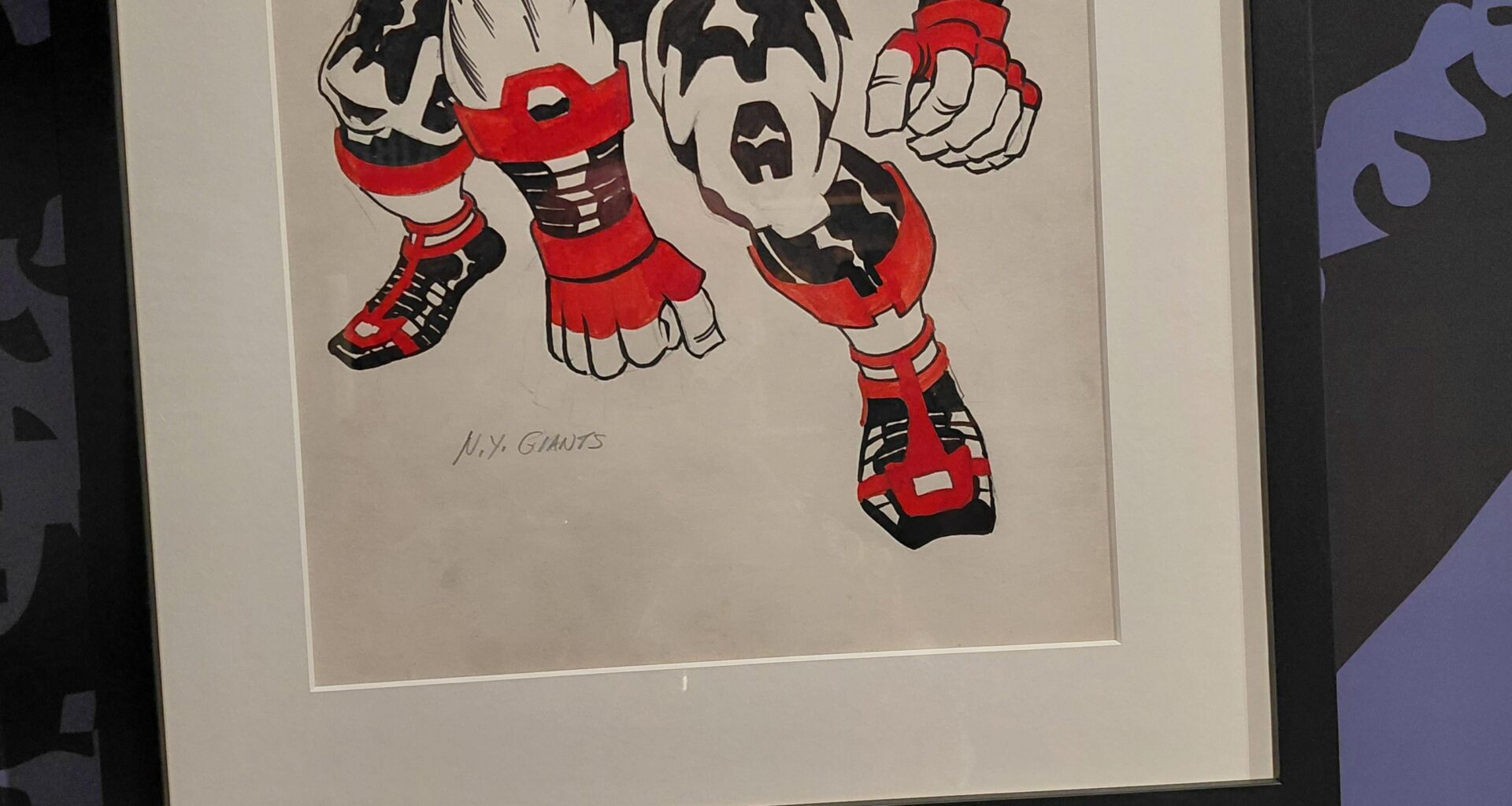 In 1973 NFL Magazine asked Jack Kirby to design some "football uniforms of the future". Here's the Giants