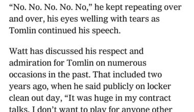 TJ, JPJ, and many others were also saddened to learn of Tomlin’s departure 🥺