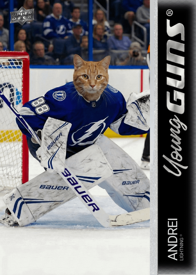 A fellow Redditor made this for me with a couple reference photos of my cat, Andrei. Thought y'all would appreciate!