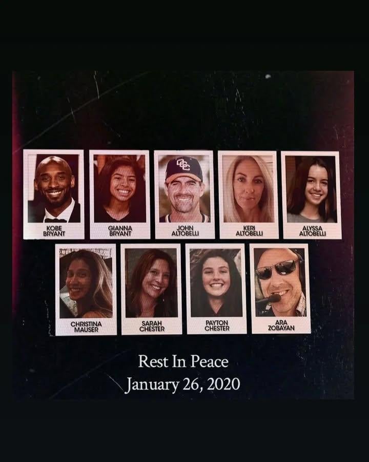 The 2020 Calabasas helicopter crash happened 6 years ago. R.I.P. to everyone on board