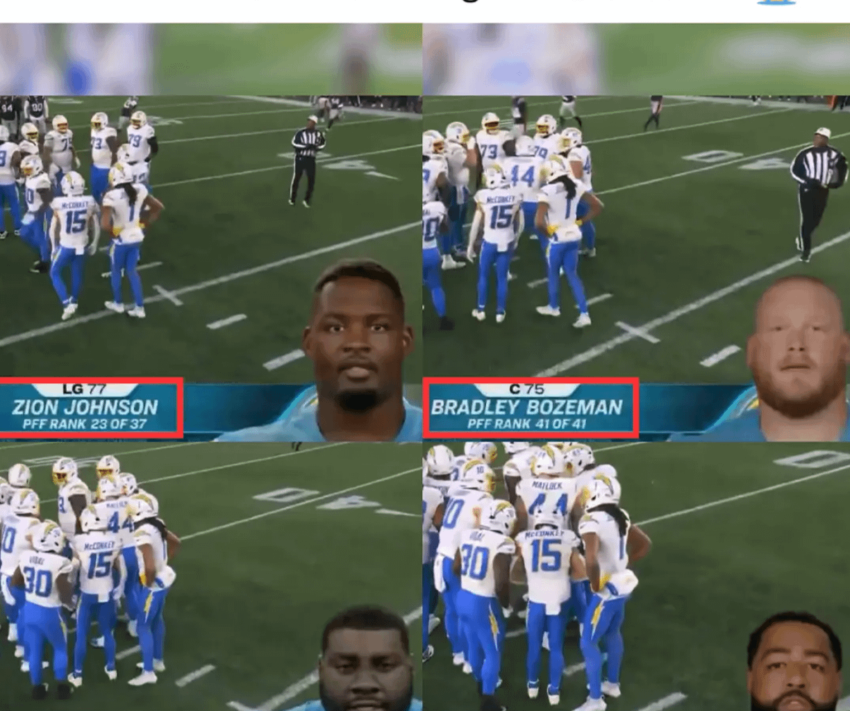 At least our o-line as a whole is better than Joe Alt & the Pips