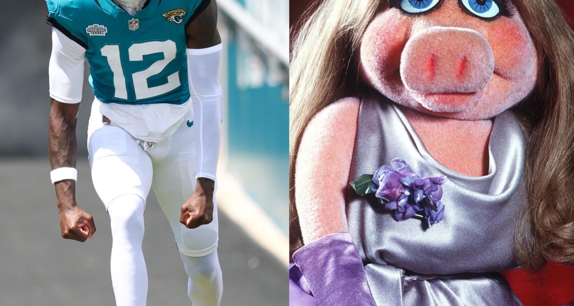 Jags Players as Muppets - Day 4: Travis Hunter as Miss Piggy