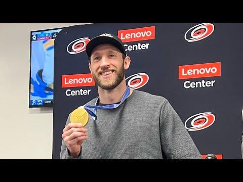 [Henkel] Jaccob Slavin talks Team USA, winning Olympic Gold