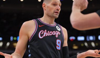 NEW STORY: For years, whenever Nikola Vucevic walked around in Boston, fans would stop him on the street, asking him to sign with the Celtics. Donning a Celtics hoodie at the Auerbach Center for the very first time, he smiled: “Some wishes came true.”