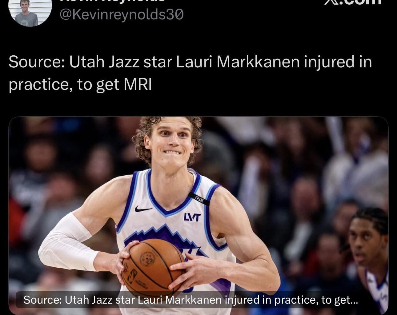 Lauri sustained an injury during practice today