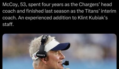 The Raiders are hiring Mike McCoy as assistant head coach, per sources.