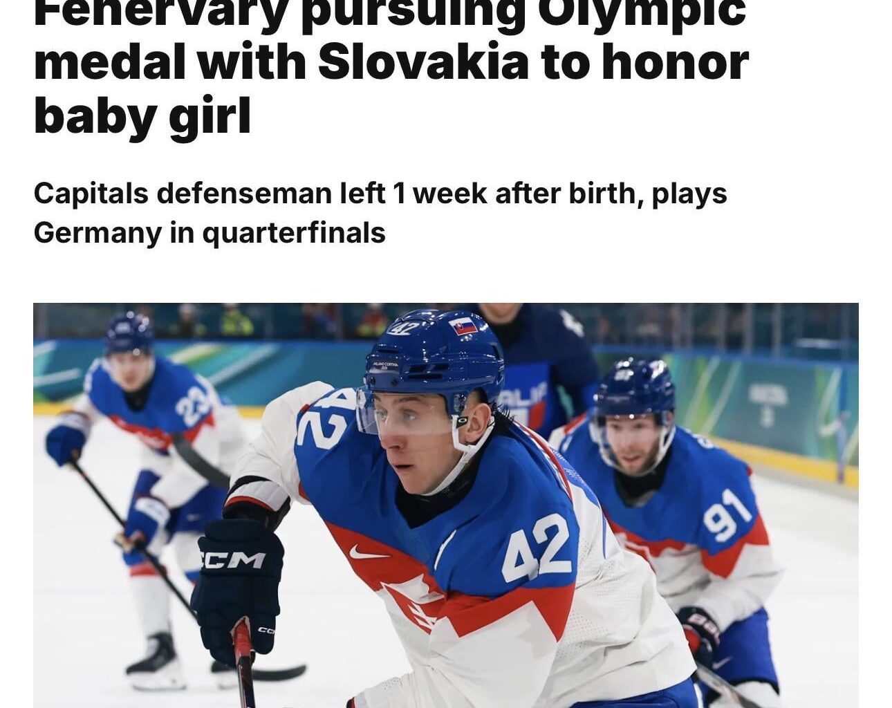 I actually wish Team Slovakia the best