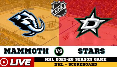 🔴LIVE : Dallas Stars Vs Utah Mammoth | NHL 2026 | NHL Live SCOREBOARD