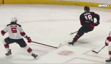 Brady Tkachuk scores a powerplay goal against the New Jersey Devils