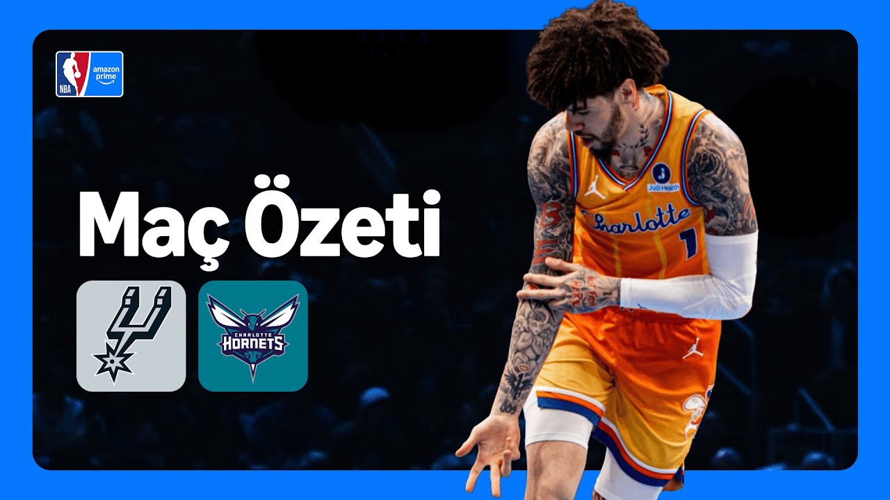 San Antonio Spurs - Charlotte Hornets | Maç Özeti | NBA | Prime Video Türkiye