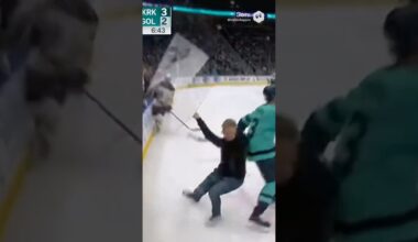 POV: Fan Jumped the Glass in Seattle 😱🏒