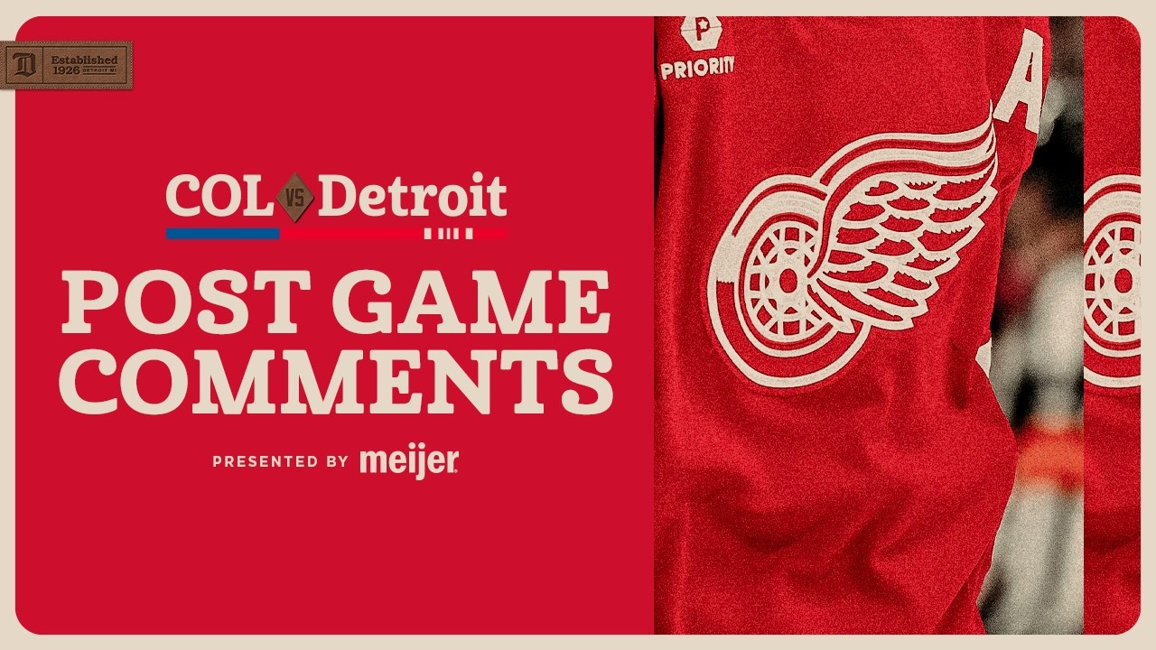 Dylan Larkin, JT Compher, Todd McLellan Post Game Comments vs COL | Jan. 31, 2026