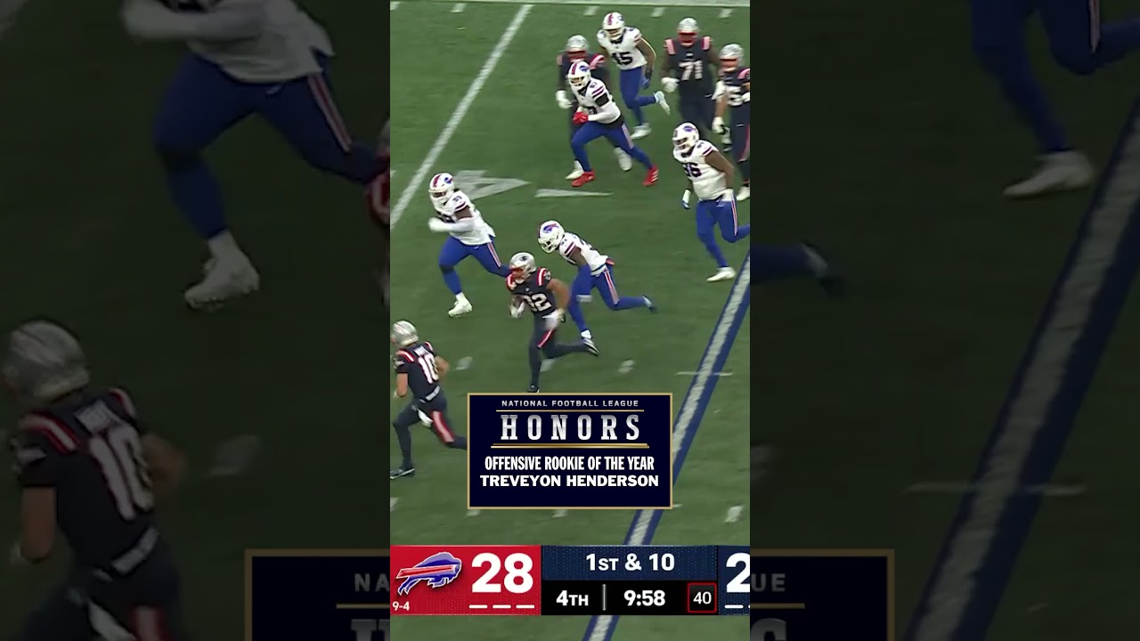 NFL HONORS OROY FINALISTS: Treveyon Henderson 🏃‍♂️💨