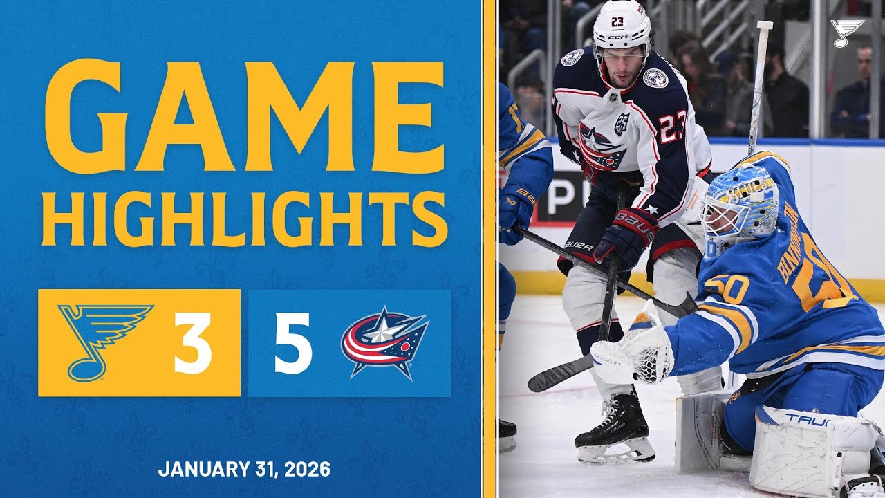 Game Highlights: Blue Jackets 5, Blues 3