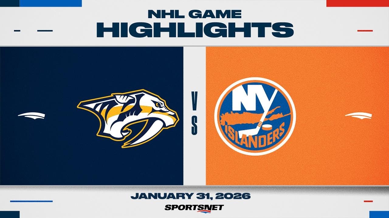 NHL Highlights | Predators vs. Islanders - January 31, 2026