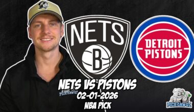 Brooklyn Nets vs Detroit Pistons 2/1/26 NBA Free Picks & Prediction | NBA Betting Tips