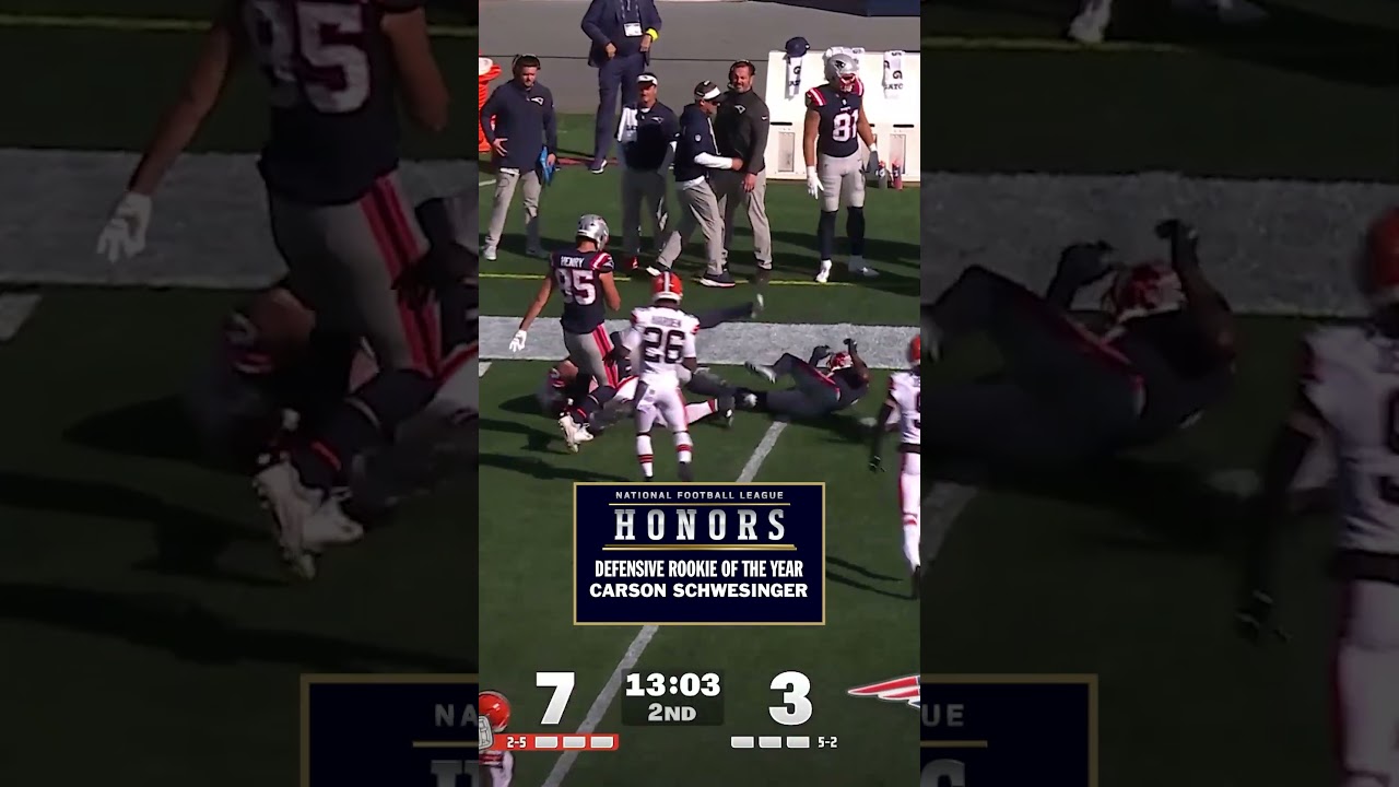 NFL HONORS DROY FINALISTS: Carson Schwesinger 🤲