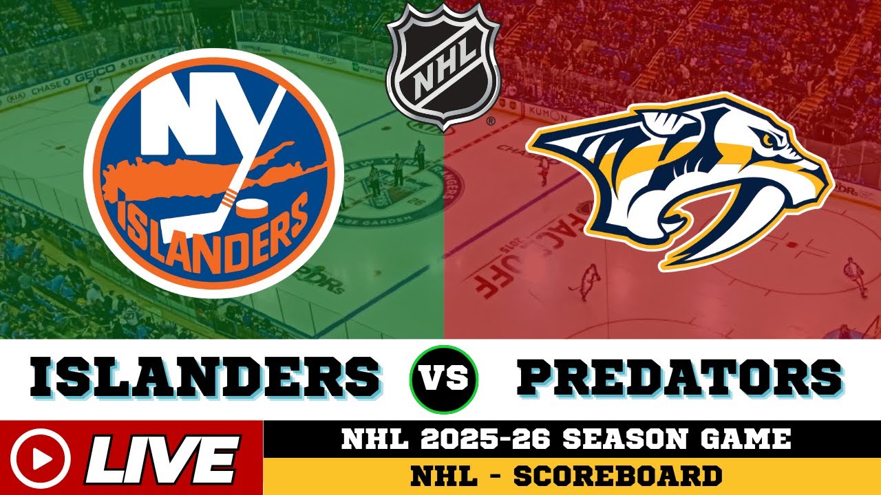 🔴LIVE : Nashville Predators Vs New York Islanders | NHL 2026 | NHL Live SCOREBOARD