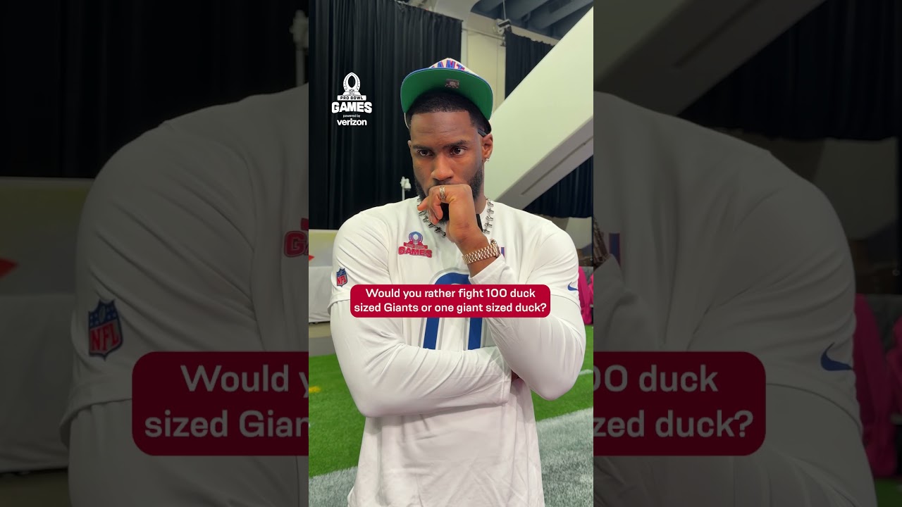 Asking Burns the important questions 😂 #shorts #nfl #giants #brianburns #newyorkgiants #probowl