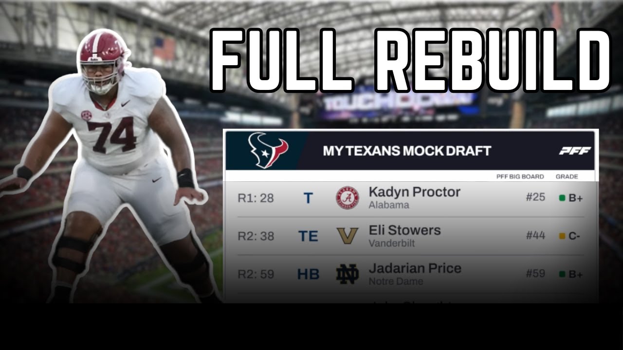 Rebuilding the Houston Texans Offensive Line | Mock Draft