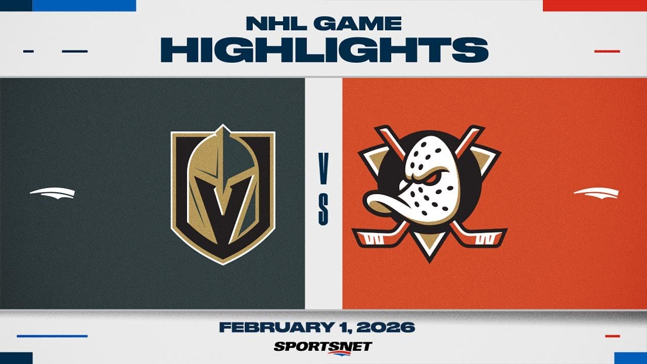 NHL Highlights | Golden Knights vs. Ducks - February 1, 2026