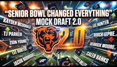 🚨Bears Mock Draft 2.0 || Senior Bowl Changed EVERYTHING🚨