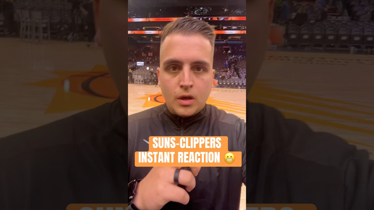 Instant Reaction To The Phoenix Suns LOSING TO The Los Angeles Clippers 😬 #phoenixsuns #devinbooker