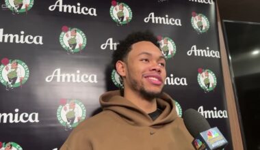 Anfernee Simons on the Development of His Role In Boston | Celtics-Bucks Postgame