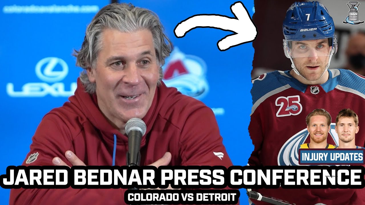 Jared Bednar on Toews RETURN, Landeskog & Necas Injuries, Olympics & More Before Game vs Detroit