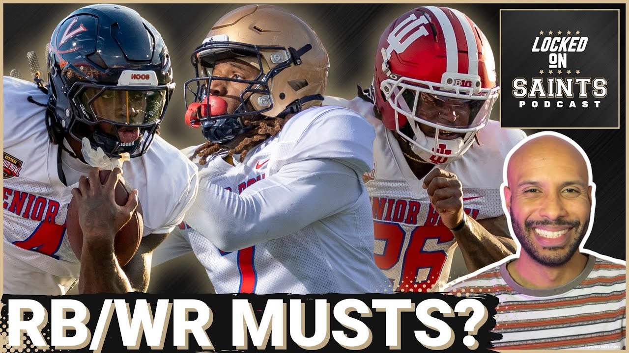 MUST: New Orleans Saints NEED Senior Bowl RB/WR In 2026 NFL Draft Malachi Fields, Kaelon Black Shine